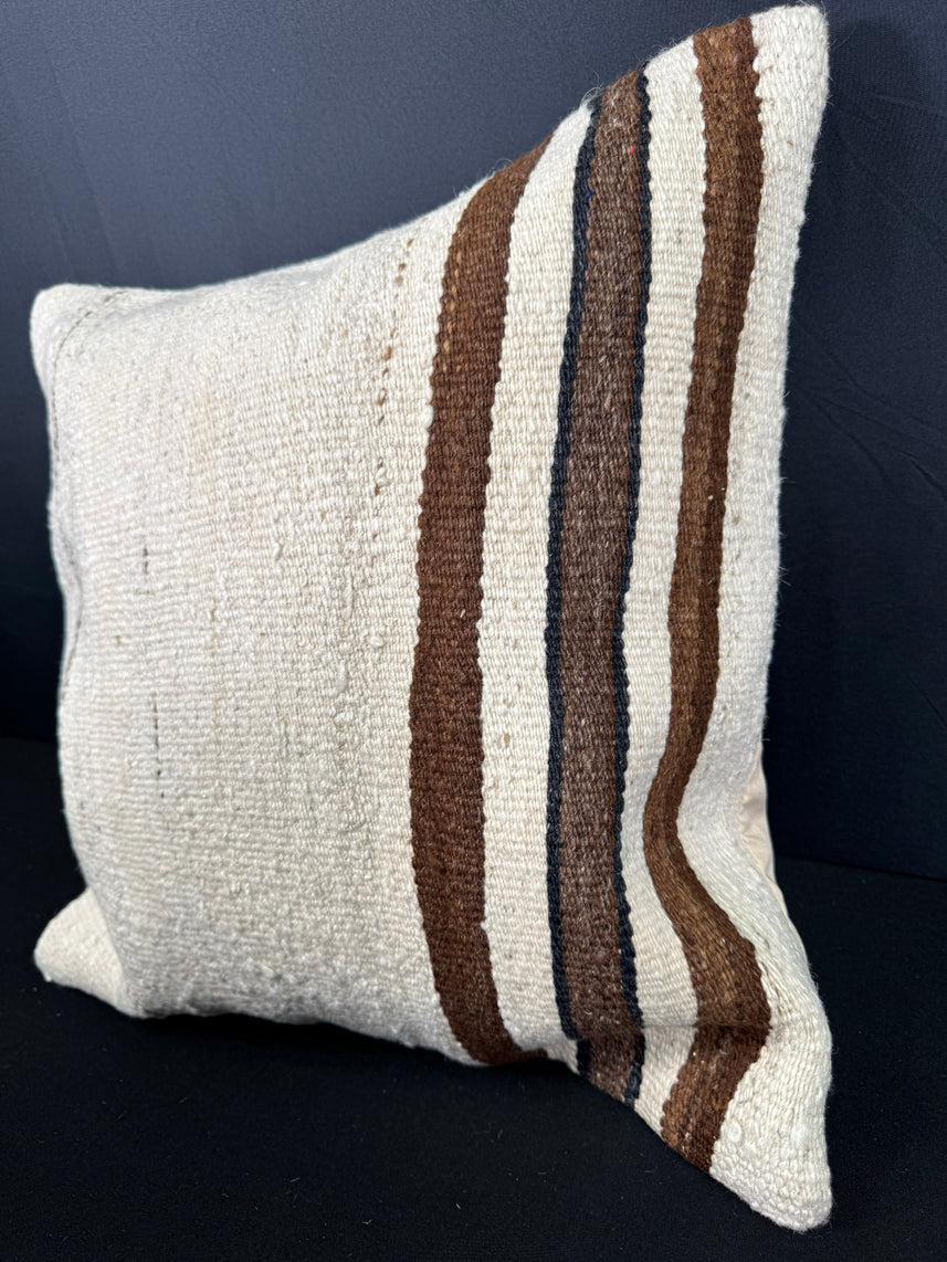 Turkish Hemp Pillow Cushion Natural Beige Brown Pillow Cushion Cover 20x20 #30565
