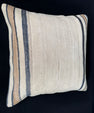 Turkish Hemp Pillow Cushion Natural Beige Black Pillow Cushion Cover 20x20 #30576