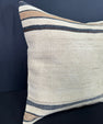 Turkish Hemp Pillow Cushion Natural Beige Black Pillow Cushion Cover 20x20 #30576