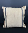 Turkish Hemp Pillow Cushion Natural Beige Black Pillow Cushion Cover 20x20 #30576