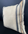 Turkish Hemp Pillow Cushion Natural Beige Black Pillow Cushion Cover 20x20 #30576