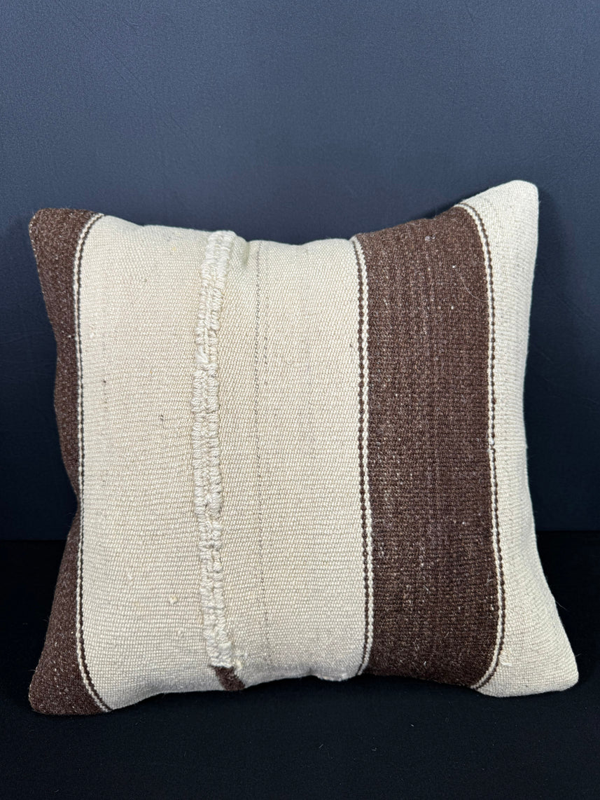Turkish Hemp Pillow Cushion Natural Beige Brown Pillow Cushion Cover 20x20 #30554