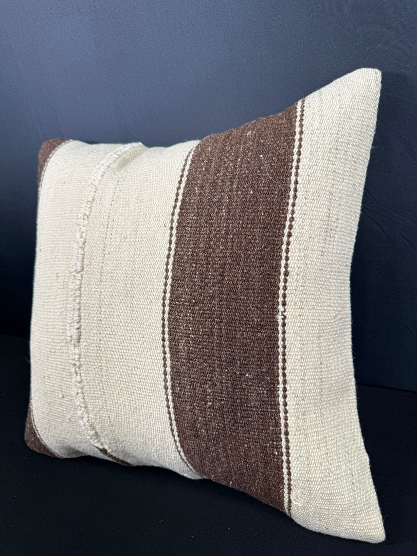 Turkish Hemp Pillow Cushion Natural Beige Brown Pillow Cushion Cover 20x20 #30554