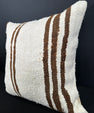Turkish Hemp Pillow Cushion Natural Beige Brown Pillow Cushion Cover 20x20 #30553