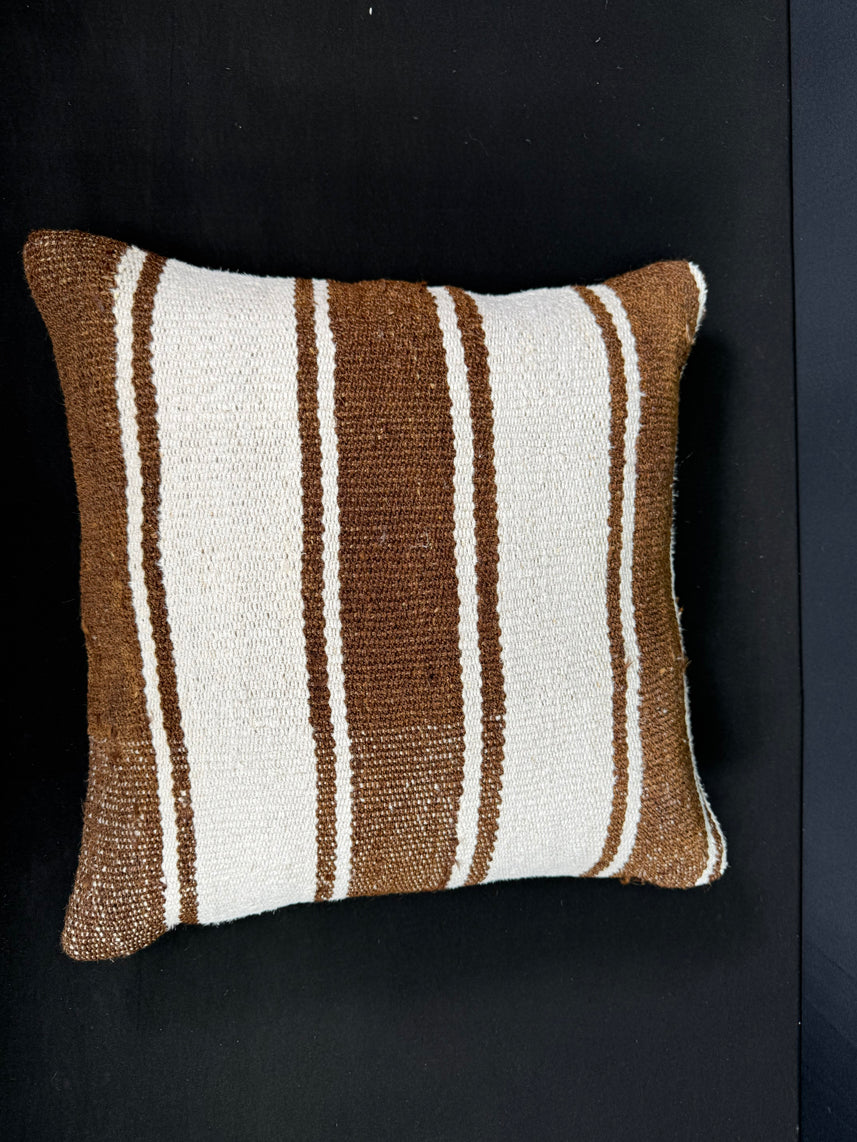 Turkish Hemp Pillow Cushion Natural Beige Brown Pillow Cushion Cover 20x20 #30561