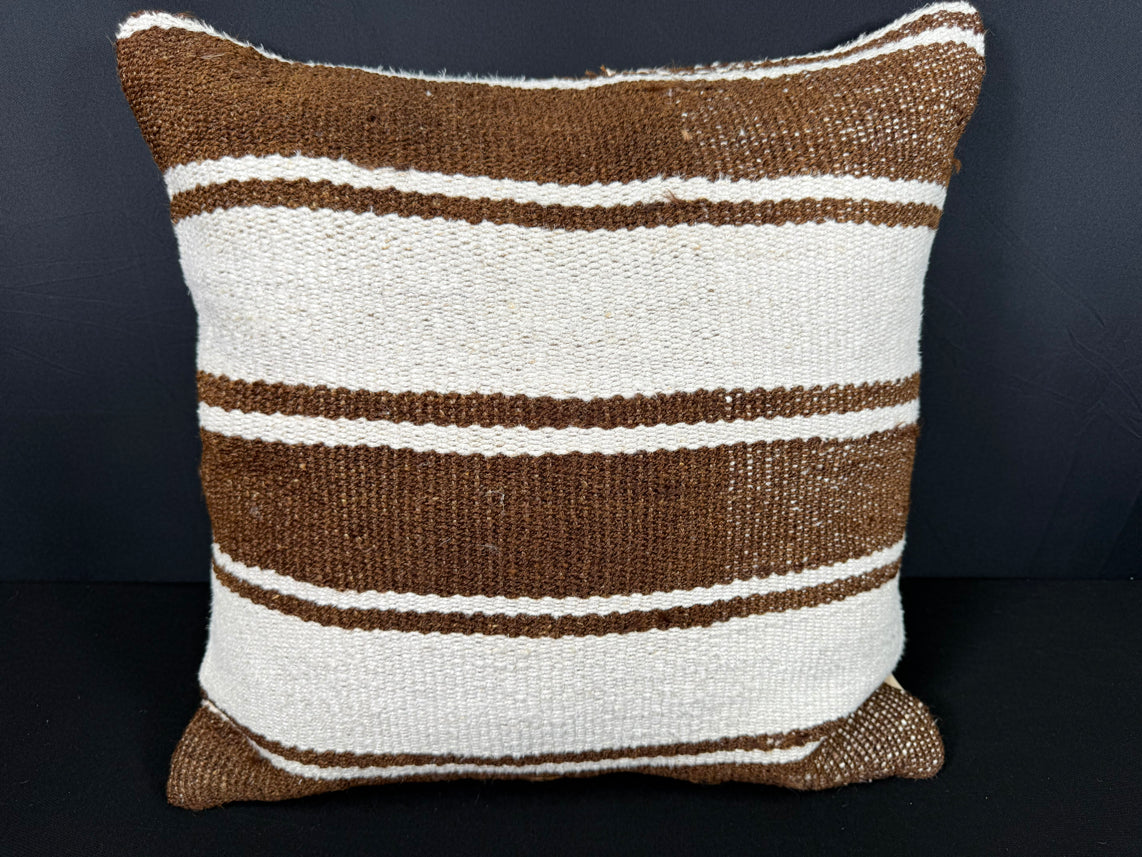 Turkish Hemp Pillow Cushion Natural Beige Brown Pillow Cushion Cover 20x20 #30561