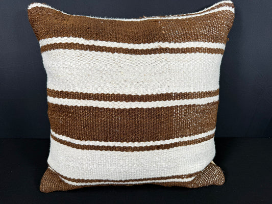 Turkish Hemp Pillow Cushion Natural Beige Brown Pillow Cushion Cover 20x20 #30561