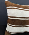 Turkish Hemp Pillow Cushion Natural Beige Brown Pillow Cushion Cover 20x20 #30561