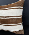 Turkish Hemp Pillow Cushion Natural Beige Brown Pillow Cushion Cover 20x20 #30561