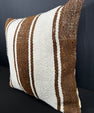 Turkish Hemp Pillow Cushion Natural Beige Brown Pillow Cushion Cover 20x20 #30561