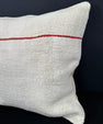 Turkish Hemp Pillow Cushion Natural Beige Red Pillow Cushion Cover 20x20 #30578