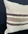 Turkish Hemp Pillow Cushion Natural Beige Brown Pillow Cushion Cover 20x20 #30579