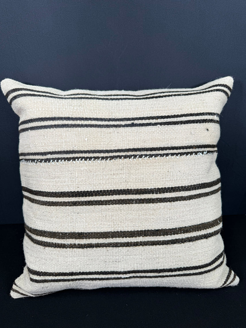 Turkish Hemp Pillow Cushion Natural Beige Brown Pillow Cushion Cover 20x20 #30573
