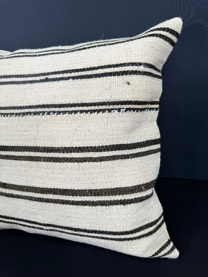 Turkish Hemp Pillow Cushion Natural Beige Brown Pillow Cushion Cover 20x20 #30573