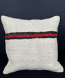 Turkish Hemp Pillow Cushion Natural Beige Black Pillow Cushion Cover 20x20 #30552