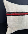 Turkish Hemp Pillow Cushion Natural Beige Black Pillow Cushion Cover 20x20 #30552
