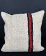 Turkish Hemp Pillow Cushion Natural Beige Black Pillow Cushion Cover 20x20 #30552