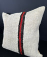 Turkish Hemp Pillow Cushion Natural Beige Black Pillow Cushion Cover 20x20 #30552