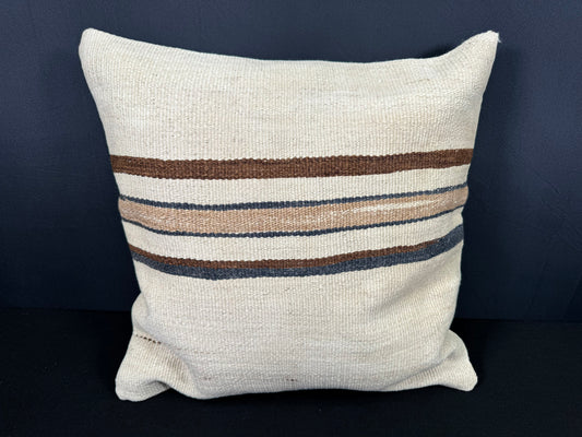 Turkish Hemp Pillow Cushion Natural Beige Brown Pillow Cushion Cover 20x20 #30538
