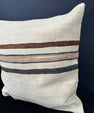 Turkish Hemp Pillow Cushion Natural Beige Brown Pillow Cushion Cover 20x20 #30538
