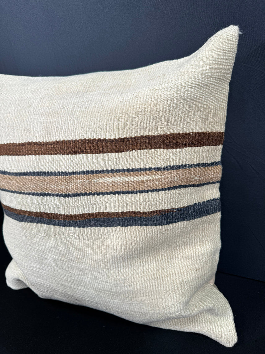 Turkish Hemp Pillow Cushion Natural Beige Brown Pillow Cushion Cover 20x20 #30538