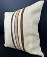 Turkish Hemp Pillow Cushion Natural Beige Brown Pillow Cushion Cover 20x20 #30538