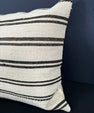 Turkish Hemp Pillow Cushion Natural Beige Black Pillow Cushion Cover 20x20 #30571
