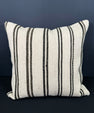 Turkish Hemp Pillow Cushion Natural Beige Black Pillow Cushion Cover 20x20 #30571