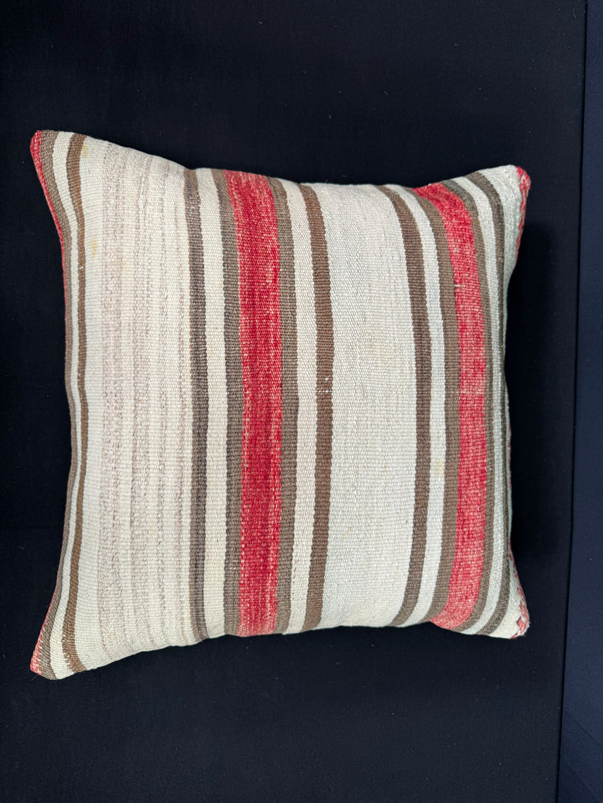 Turkish Hemp Pillow Cushion Natural Beige Red Pillow Cushion Cover 20x20 #30539