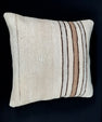 Turkish Hemp Pillow Cushion Natural Beige Brown Pillow Cushion Cover 20x20 #30621