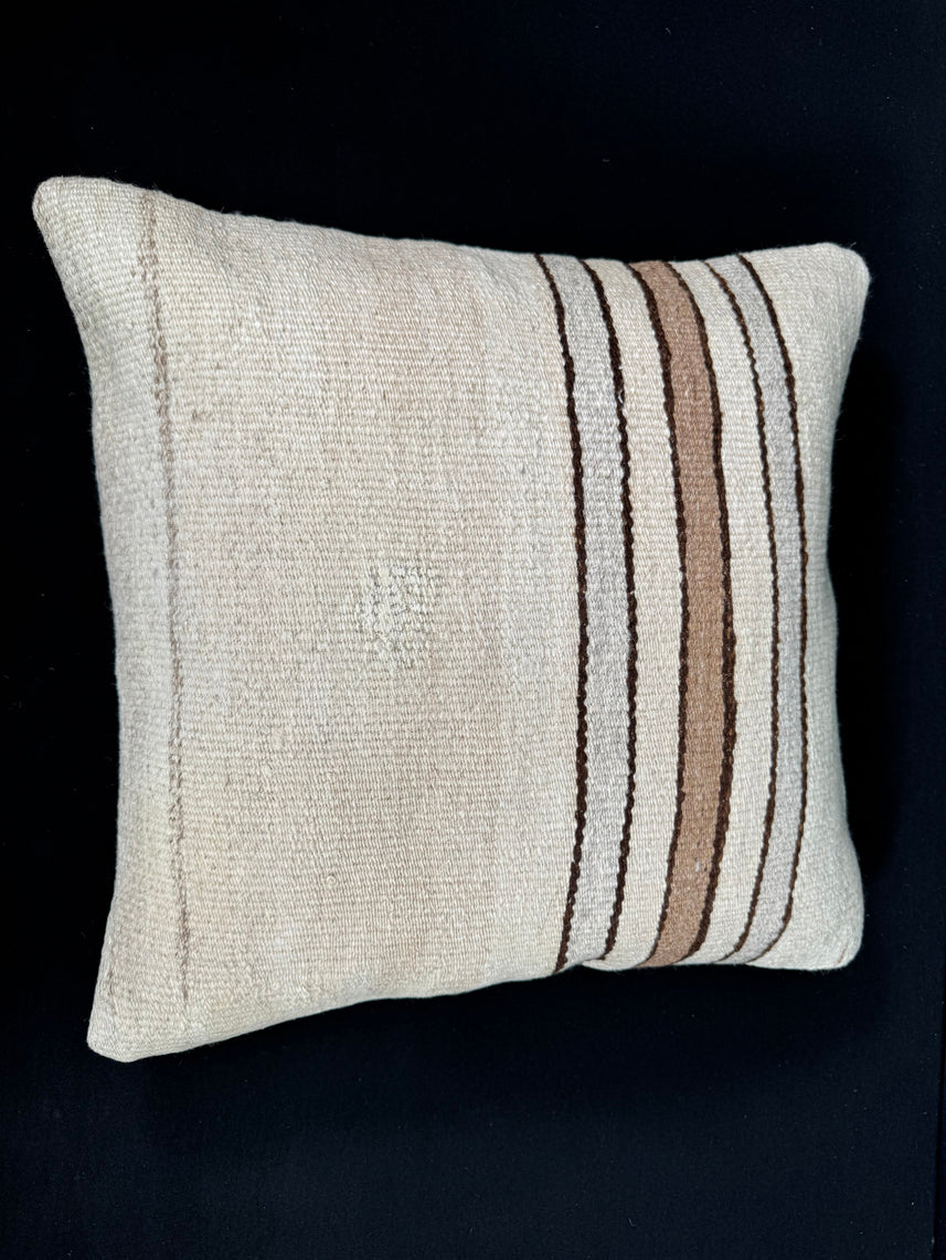 Turkish Hemp Pillow Cushion Natural Beige Brown Pillow Cushion Cover 20x20 #30621