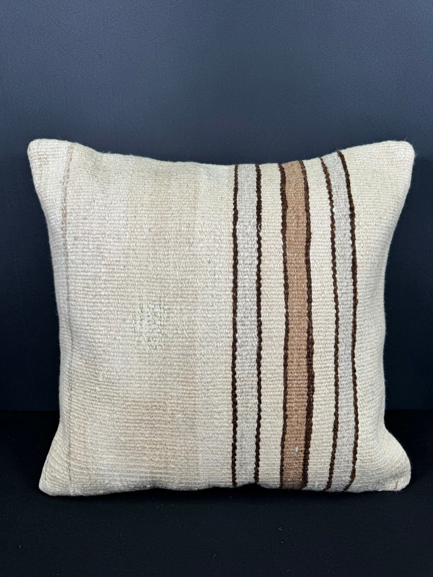 Turkish Hemp Pillow Cushion Natural Beige Brown Pillow Cushion Cover 20x20 #30621