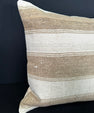 Turkish Hemp Pillow Cushion Natural Beige Brown Pillow Cushion Cover 20x20 #30532