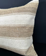 Turkish Hemp Pillow Cushion Natural Beige Brown Pillow Cushion Cover 20x20 #30532