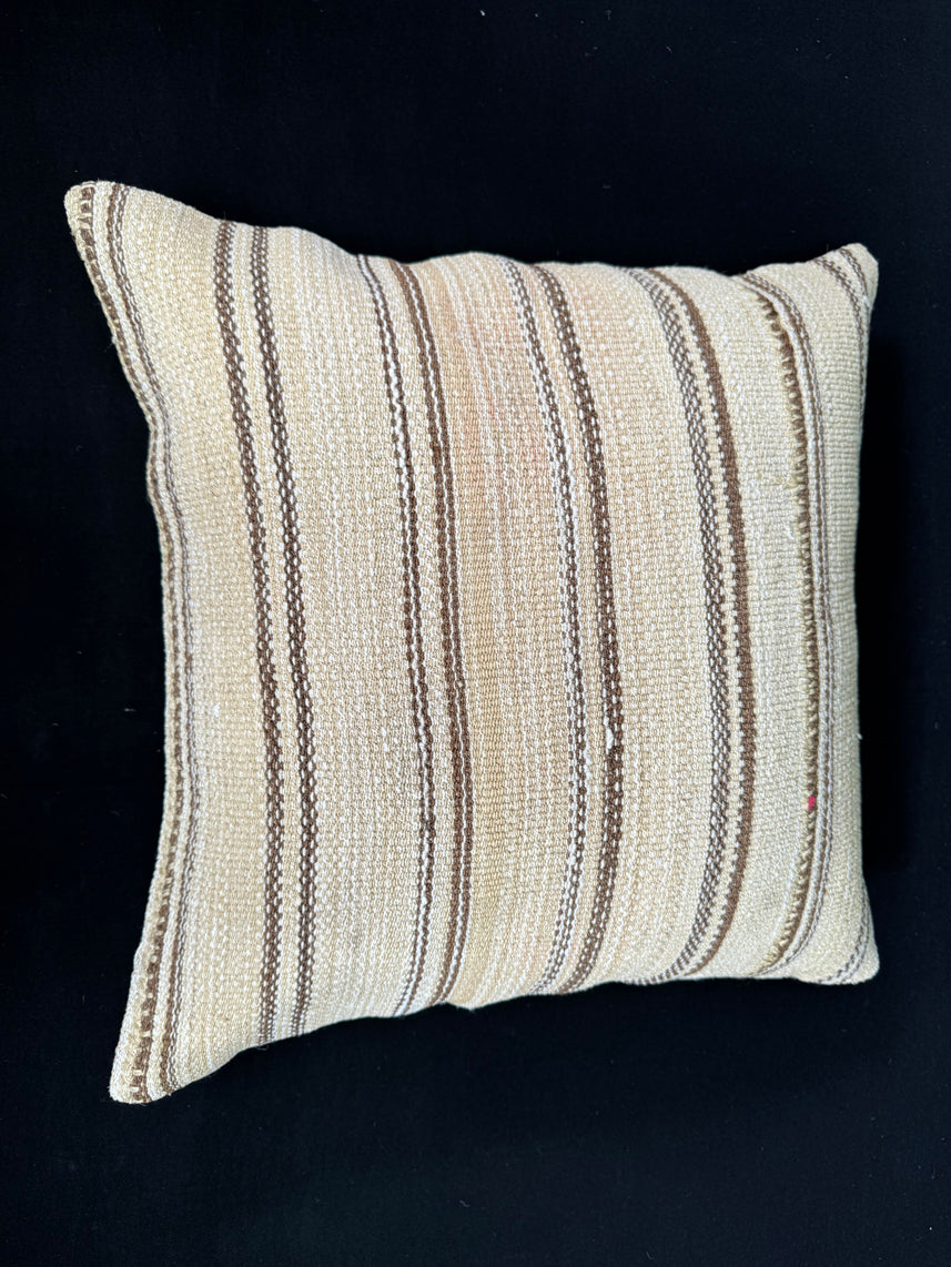 Turkish Hemp Pillow Cushion Natural Beige Brown Pillow Cushion Cover 20x20 #30570