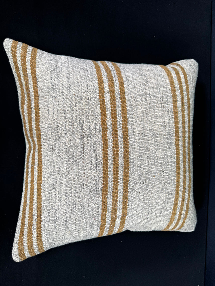 Turkish Hemp Pillow Cushion Natural Beige Yellow Pillow Cushion Cover 20x20 #30620