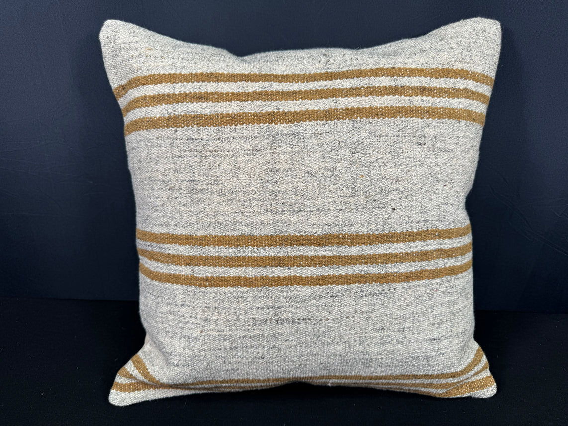 Turkish Hemp Pillow Cushion Natural Beige Yellow Pillow Cushion Cover 20x20 #30620