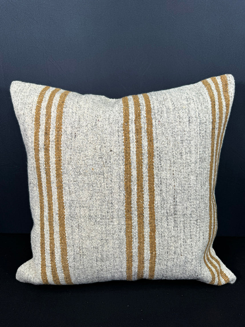 Turkish Hemp Pillow Cushion Natural Beige Yellow Pillow Cushion Cover 20x20 #30620