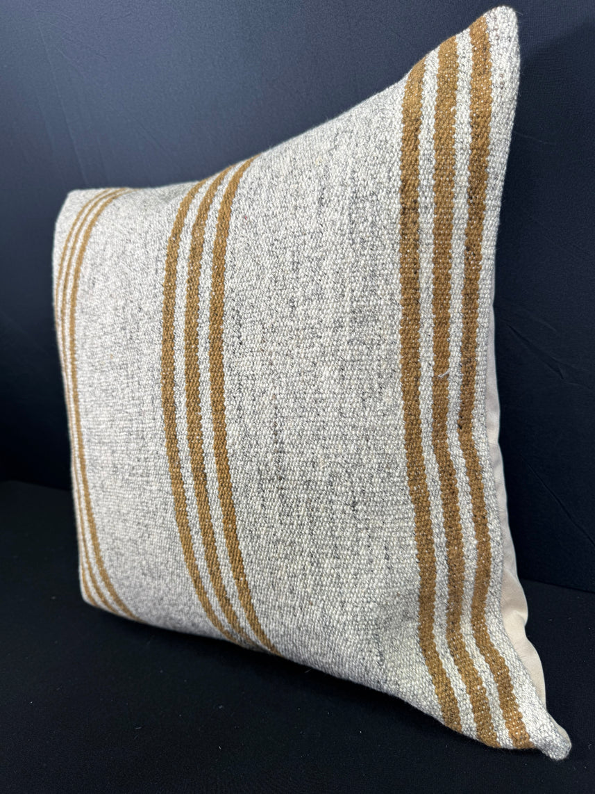 Turkish Hemp Pillow Cushion Natural Beige Yellow Pillow Cushion Cover 20x20 #30620