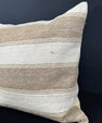 Turkish Hemp Pillow Cushion Natural Beige Brown Pillow Cushion Cover 20x20 #30613