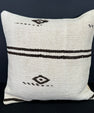 Turkish Hemp Pillow Cushion Natural Beige Black Pillow Cushion Cover 20x20 #30619