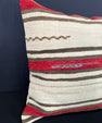 Turkish Hemp Pillow Cushion Natural Beige Red Pillow Cushion Cover 20x20 #30569