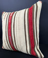 Turkish Hemp Pillow Cushion Natural Beige Red Pillow Cushion Cover 20x20 #30569