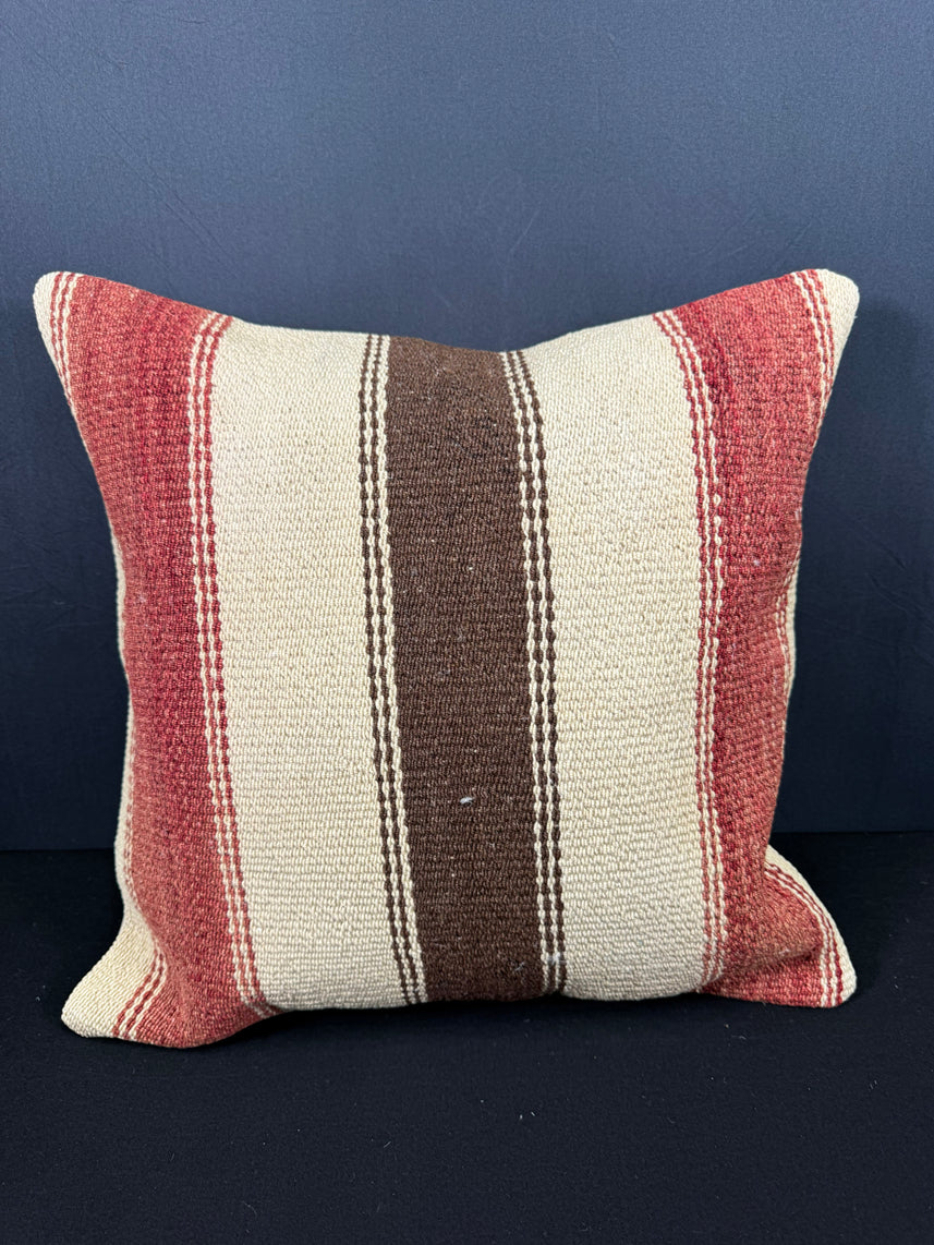 Turkish Hemp Pillow Cushion Natural Beige Red Pillow Cushion Cover 20x20 #30551