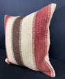 Turkish Hemp Pillow Cushion Natural Beige Red Pillow Cushion Cover 20x20 #30551