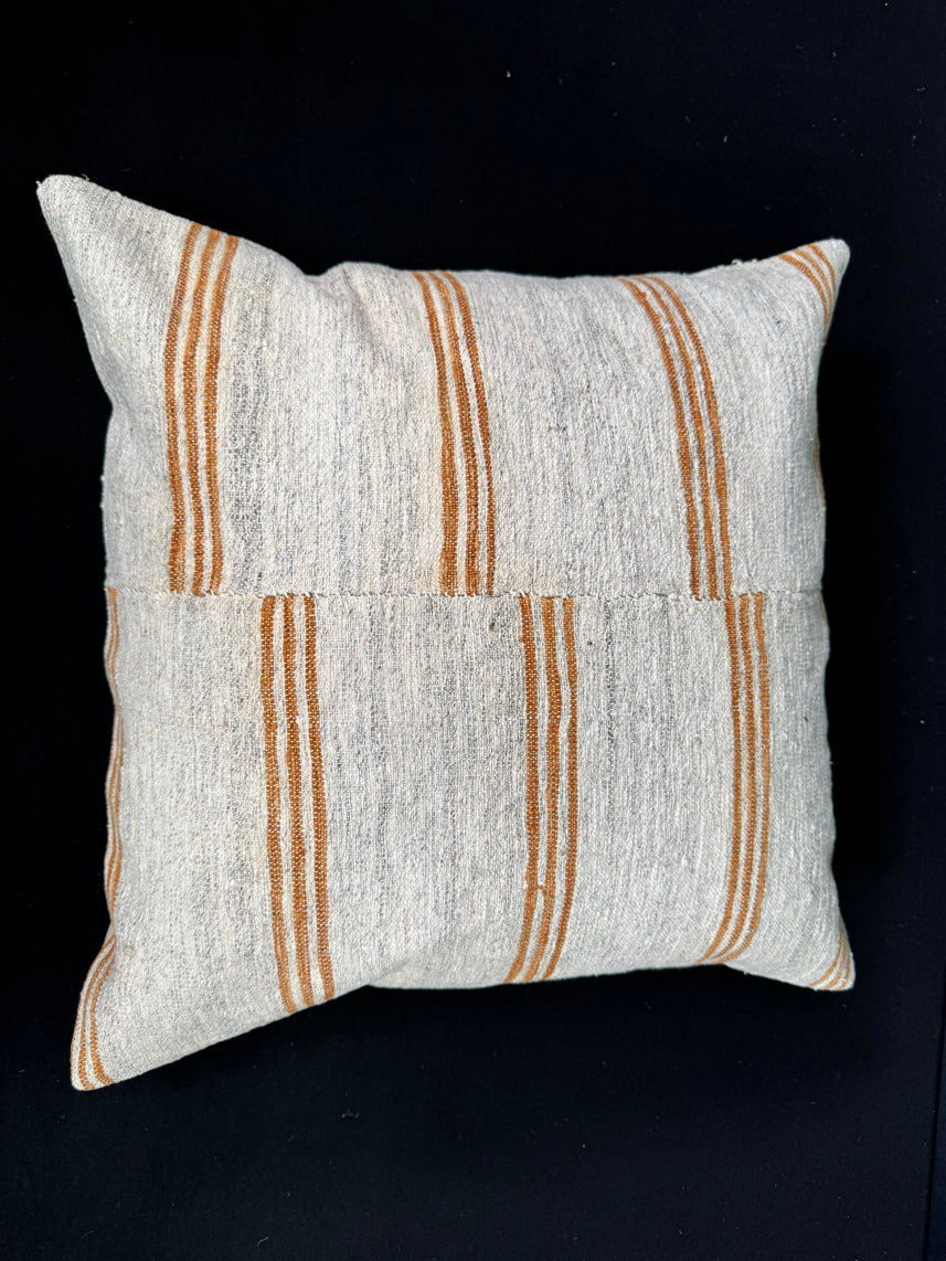 Turkish Hemp Pillow Cushion Natural Beige Yellow Pillow Cushion Cover 20x20 #30572