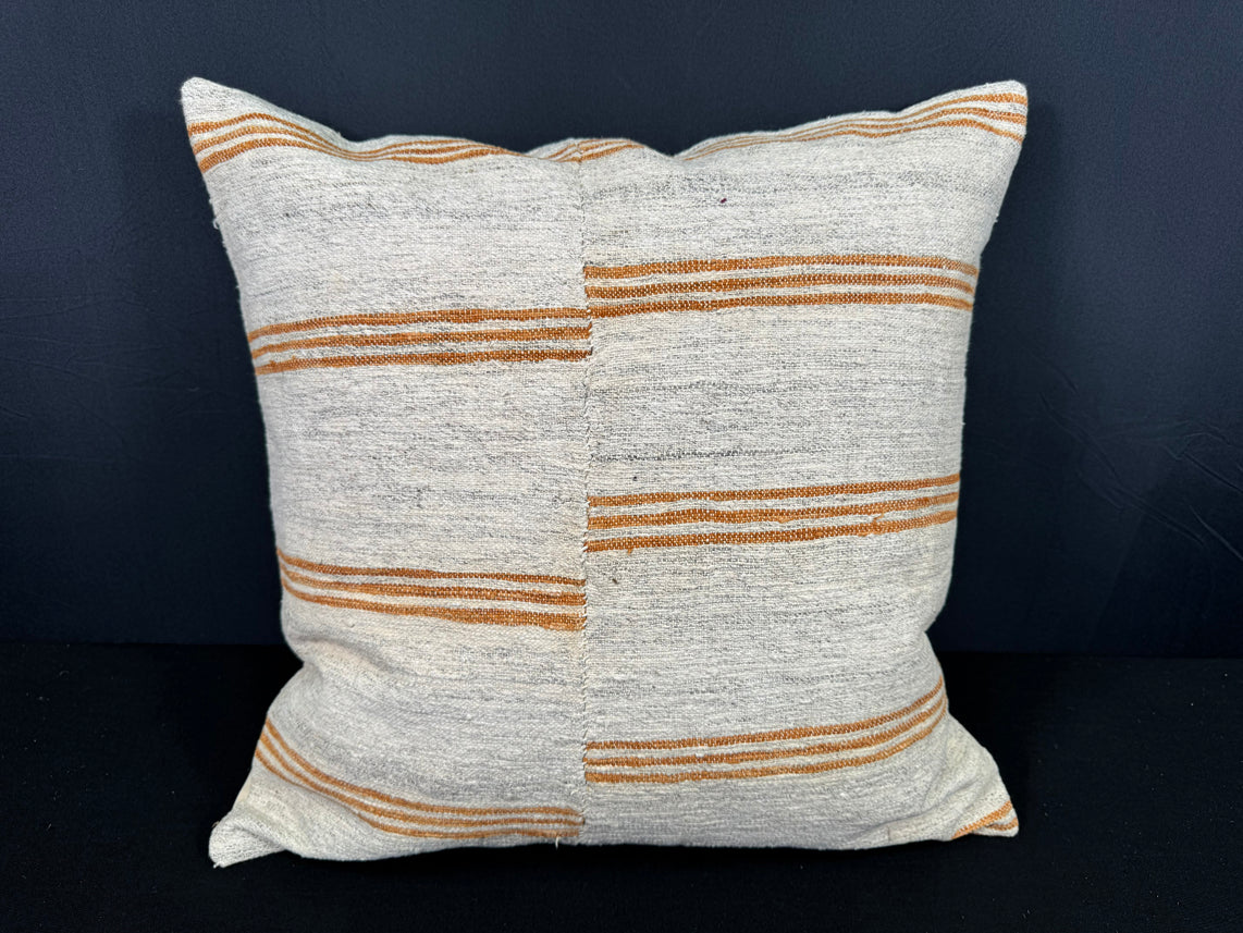 Turkish Hemp Pillow Cushion Natural Beige Yellow Pillow Cushion Cover 20x20 #30572