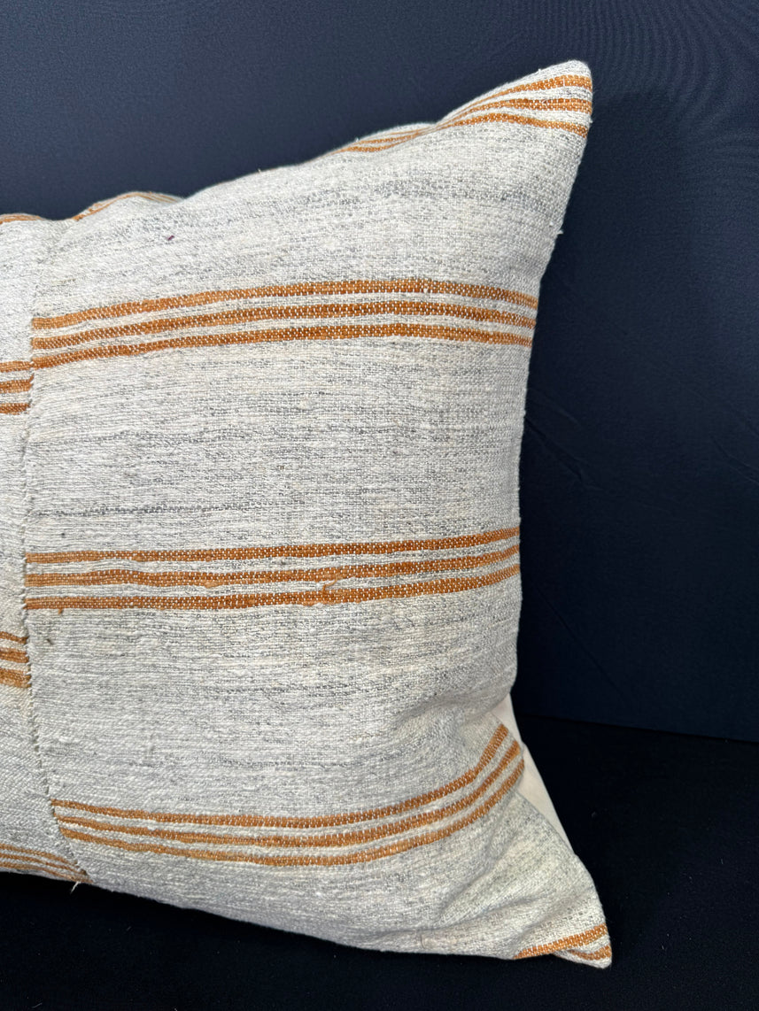 Turkish Hemp Pillow Cushion Natural Beige Yellow Pillow Cushion Cover 20x20 #30572