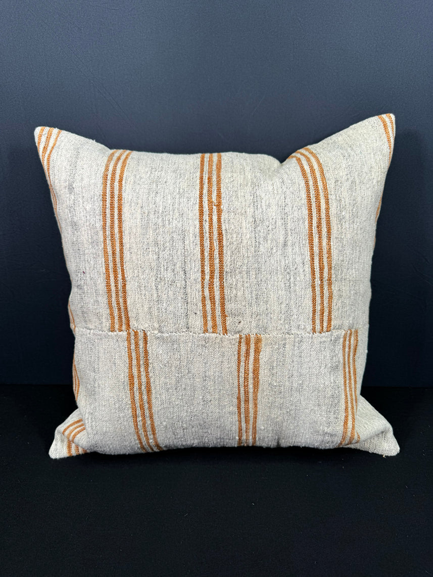 Turkish Hemp Pillow Cushion Natural Beige Yellow Pillow Cushion Cover 20x20 #30572