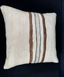 Turkish Hemp Pillow Cushion Natural Beige Brown Pillow Cushion Cover 20x20 #30634
